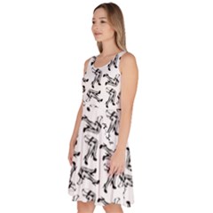 Knee Length Skater Dress With Pockets 