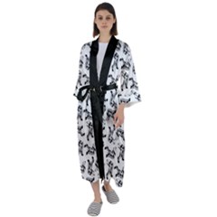 Maxi Satin Kimono 