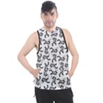 Erotic Pants Motif Black And White Graphic Pattern Black Backgrond Men s Sleeveless Hoodie