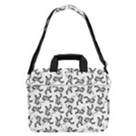 Erotic Pants Motif Black And White Graphic Pattern Black Backgrond MacBook Pro 13  Shoulder Laptop Bag 