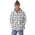 Erotic Pants Motif Black And White Graphic Pattern Black Backgrond Kids  Oversized Hoodie