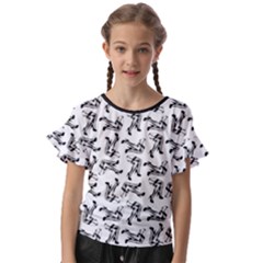 Kids  Cut Out Flutter Sleeves 