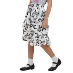 Kids  Ruffle Flared Wrap Midi Skirt 