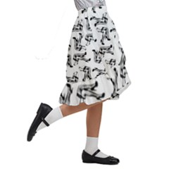 Kids  Ruffle Flared Wrap Midi Skirt 