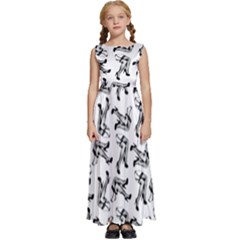 Kids  Satin Sleeveless Maxi Dress 