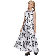 Kids  Satin Sleeveless Maxi Dress 