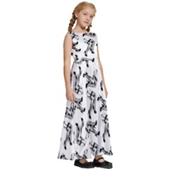 Kids  Satin Sleeveless Maxi Dress 