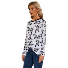 Long Sleeve Crew Neck Pullover Top 