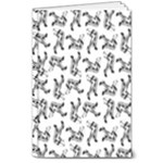 Erotic Pants Motif Black And White Graphic Pattern Black Backgrond 8  x 10  Hardcover Notebook