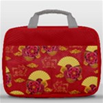 Chinese Red Travel Toiletry Bag With Hanging Hook