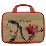 Chinese Plum Blossom Spring Travel Toiletry Bag With Hanging Hook