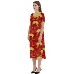 T-Shirt Midi Dress With Pockets 