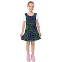 Kids  Short Sleeve Velvet Dress 