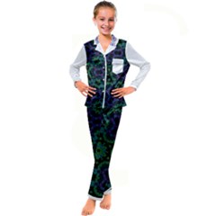 Kids  Satin Long Sleeve Pajamas Set 