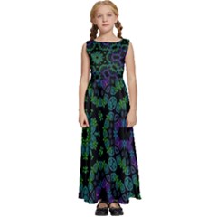 Kids  Satin Sleeveless Maxi Dress 