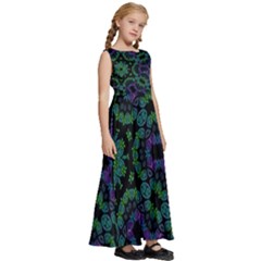 Kids  Satin Sleeveless Maxi Dress 