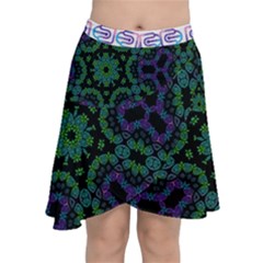 Chiffon Wrap Front Skirt 