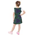 Kids  Short Sleeve Velvet Dress 