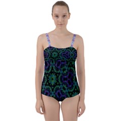 Twist Front Tankini Set 