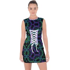 Lace Up Front Bodycon Dress 