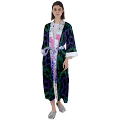 Maxi Satin Kimono 