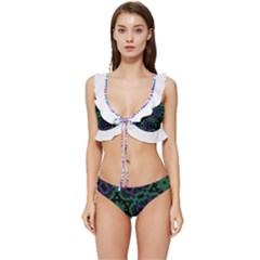 Low Cut Ruffle Edge Bikini Set 