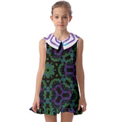 Kids  Pilgrim Collar Ruffle Hem Dress 