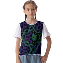 Kids  Cuff Sleeve Scrunch Bottom T-Shirt 