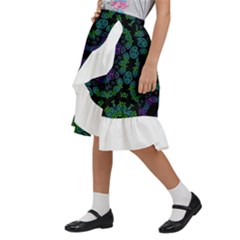 Kids  Ruffle Flared Wrap Midi Skirt 