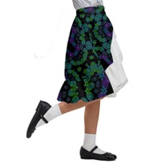 Kids  Ruffle Flared Wrap Midi Skirt 