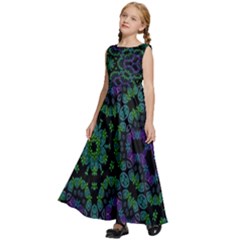 Kids  Satin Sleeveless Maxi Dress 