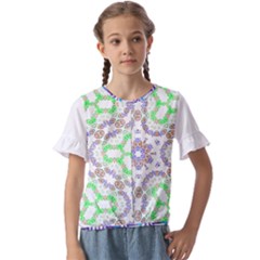 Kids  Cuff Sleeve Scrunch Bottom T-Shirt 