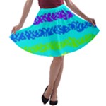 Abstract Design Pattern A-line Skater Skirt