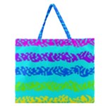 Abstract Design Pattern Zipper Large Tote Bag