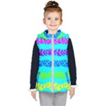 Abstract Design Pattern Kids  Hooded Puffer Vest