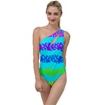 Abstract Design Pattern To One Side Swimsuit