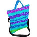 Abstract Design Pattern Fold Over Handle Tote Bag
