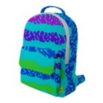 Abstract Design Pattern Flap Pocket Backpack (Large)