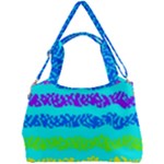 Abstract Design Pattern Double Compartment Shoulder Bag