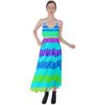 Abstract Design Pattern Tie Back Maxi Dress