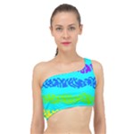 Abstract Design Pattern Spliced Up Bikini Top 