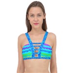 Abstract Design Pattern Cage Up Bikini Top