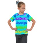 Abstract Design Pattern Kids  Mesh Piece T-Shirt
