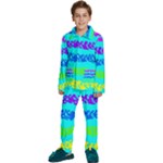 Abstract Design Pattern Kids  Long Sleeve Velvet Pajamas Set