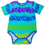 Abstract Design Pattern Baby Short Sleeve Bodysuit