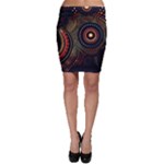 Abstract Geometric Pattern Bodycon Skirt