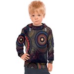 Abstract Geometric Pattern Kids  Hooded Pullover