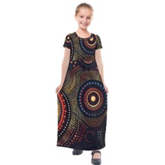 Kids  Short Sleeve Maxi Dress 