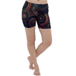Abstract Geometric Pattern Lightweight Velour Yoga Shorts