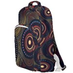Abstract Geometric Pattern Double Compartment Backpack
